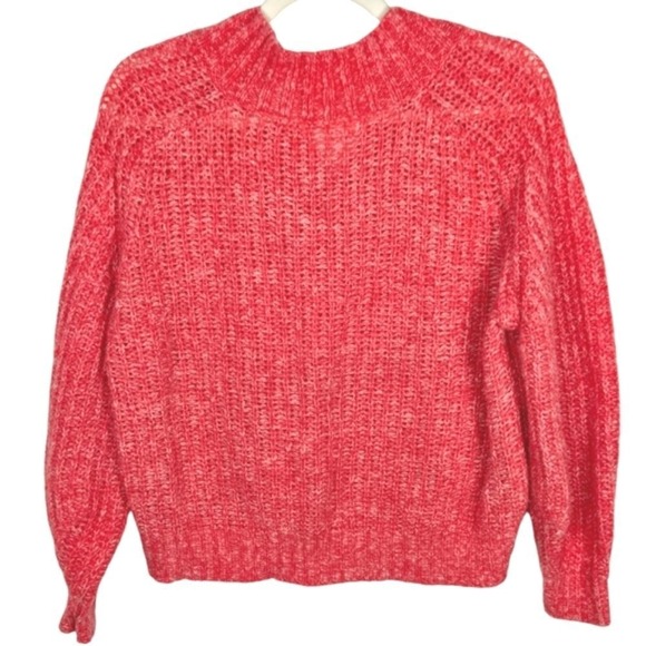 Anthropologie Women's Sweater Small S Horne Ribbed Knit Crop Wool Balloon Sleeve - Picture 3 of 4